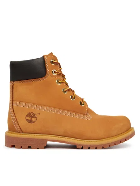 Botki Timberland skórzane brązowe