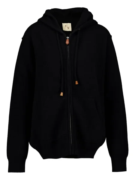 Bluza z kapturem Paula z kaszmiru czarna