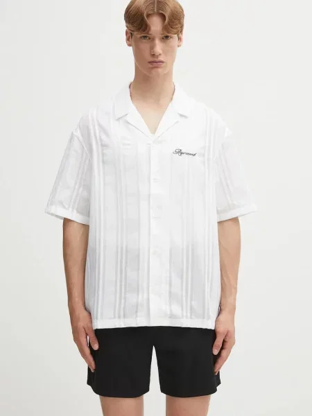 Košulja Represent Embroidered Bowling Shirt relaxed bijela