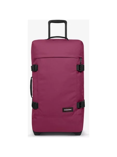 Walizka na dwóch kółkach Eastpak Double Tranverz M magenta ciemny czarny