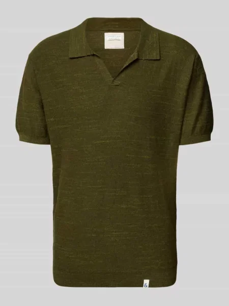 Koszulka polo o kroju regular fit z dekoltem w serek Colours & Sons