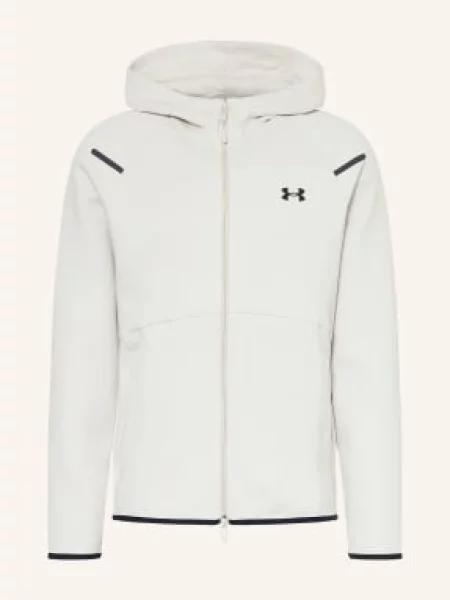Mikina Under Armour Unstoppable Fleece Full HD summit white/black bílá