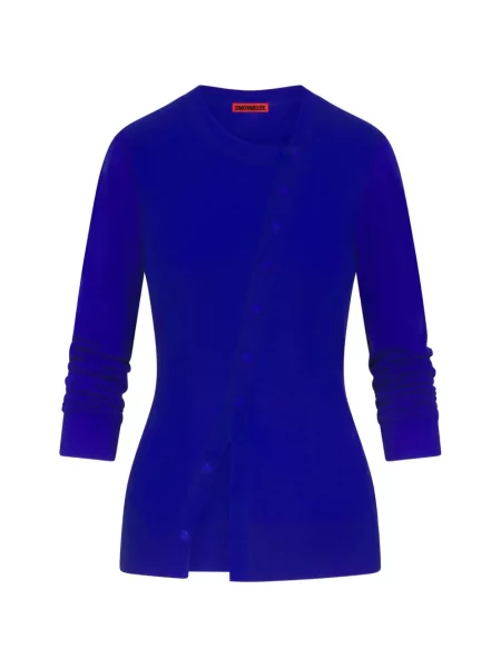 Cardigan Simon Miller asimetric albastru