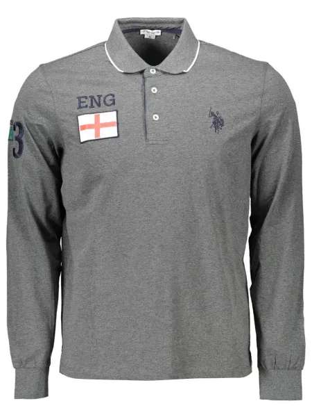 Polo U.s. Polo Assn. cu mâneci lungi gri