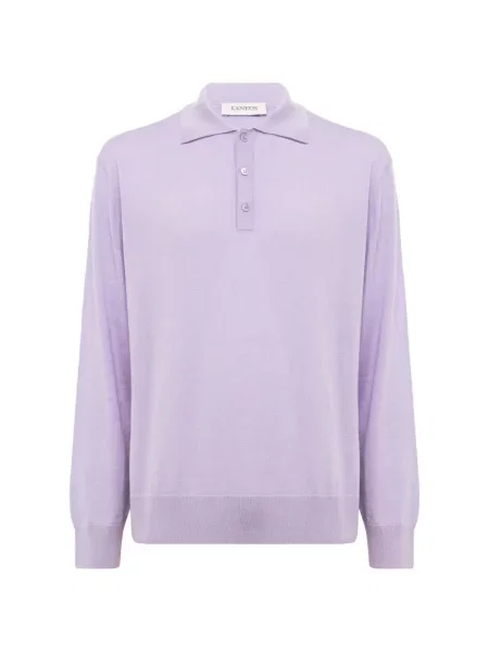Lung tricou polo Laneus violet