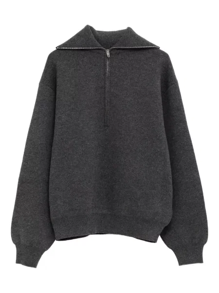 Gulerat hanorac cu fermoar Balenciaga gri