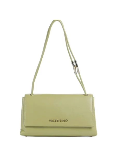 Torba na ramię z detal z logo Valentino Bags zielona