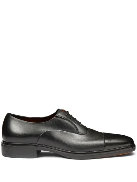 Oxford Santoni din piele negru