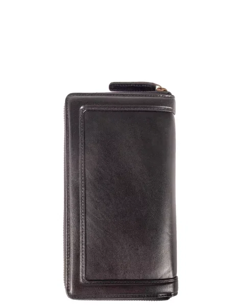 Кожаный кошелек Ashwood Leather черный