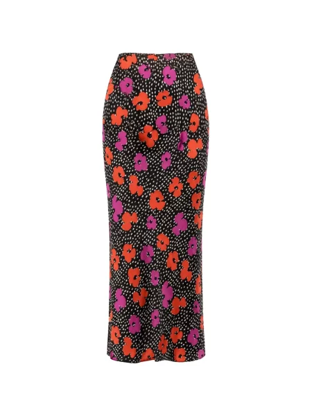 Fustă Nissa cu model floral cu imagine negru