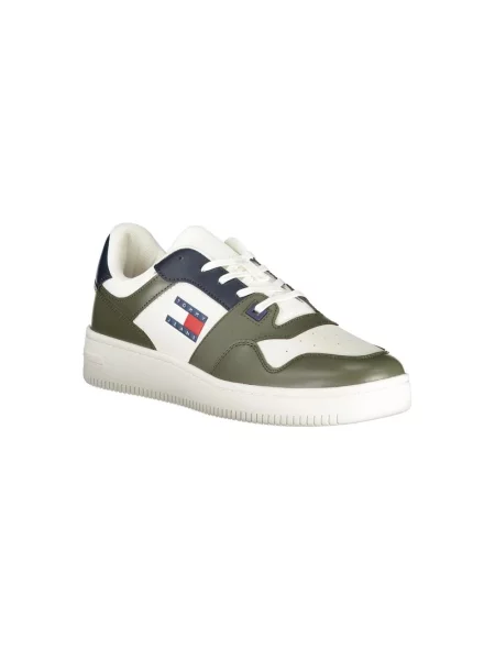 Wielobarwność trampki Tommy Hilfiger skórzane białe