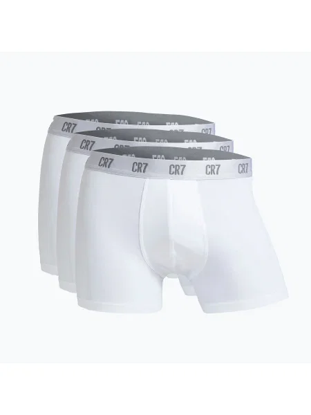 Bărbați Basic Trunk boxer pantaloni scurți 3 perechi alb