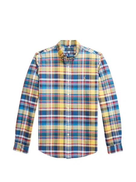 Tricou polo Polo Ralph Lauren cu glugă cu blană cu broderie roșu