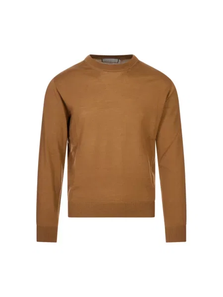 Sweter Canali brązowy
