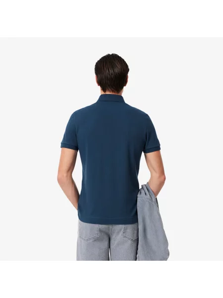 Lacoste Koszulka Polo Paris Stretch Piqué Regular Fit granatowa