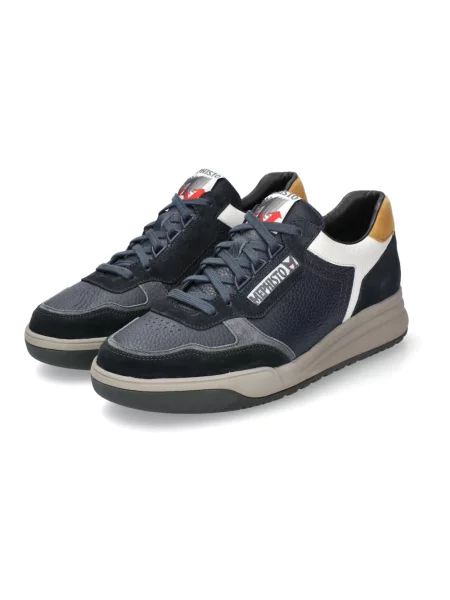 Sneakersy Mephisto skórzane niebieskie