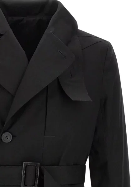 Παλτό Rick Owens διπλόκουμπα μαύρο