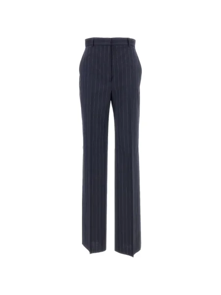 Pantaloni Max Mara cu dungi albastru