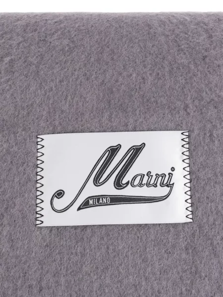 Fular Marni cu franjuri gri