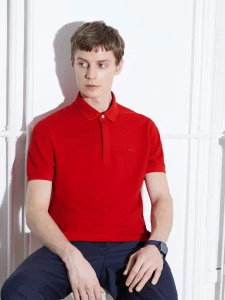 Поло Lacoste червоний