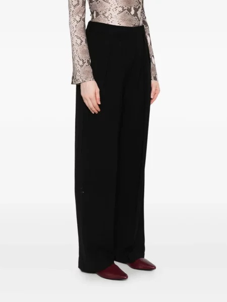 Pantaloni Forte_forte plisate negru