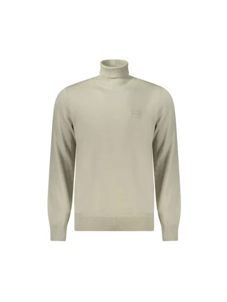 Haftowany golf golf Hugo z kaszmiru beżowy