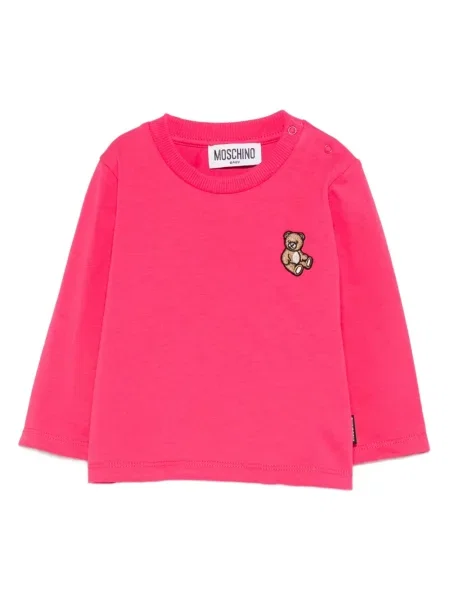 Bluza dziecięca Moschino różowa
