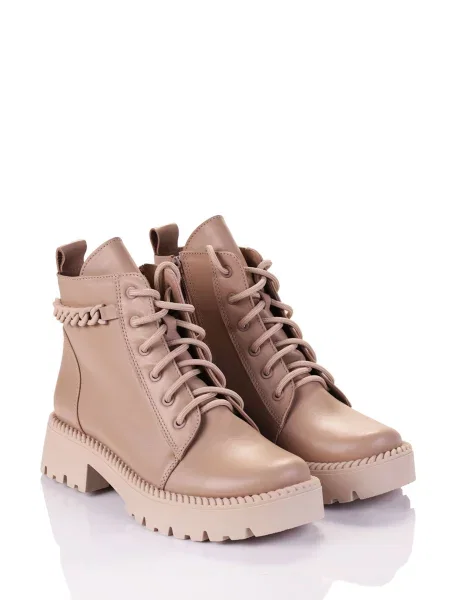 Кожаные ботинки Marco Piero бежевые