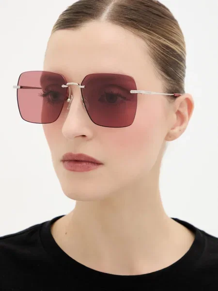 Слънчеви очила Gucci сребристо
