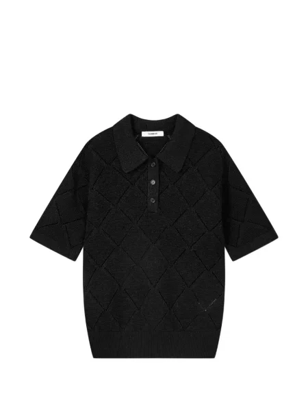 Top Tomboy żakardowy czarny