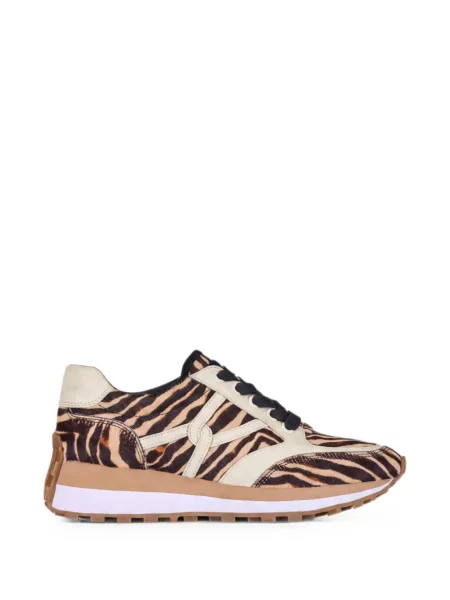 Sneakerși Veronica Beard cu imagine cu model zebră maro