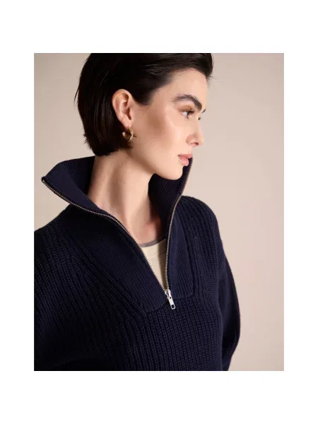 Sweter Ines De La Fressange Paris niebieski