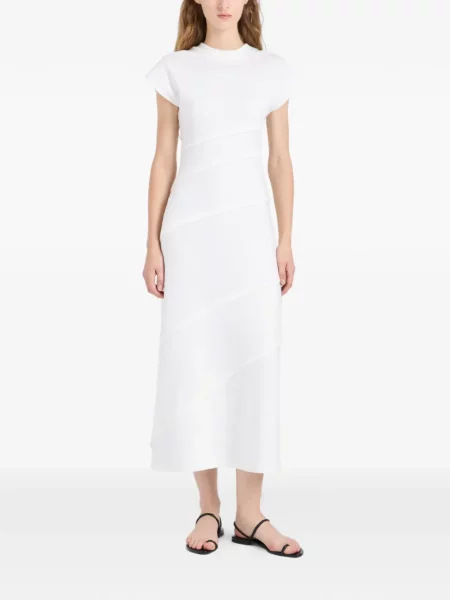 Rochie midi Proenza Schouler din jerseu alb