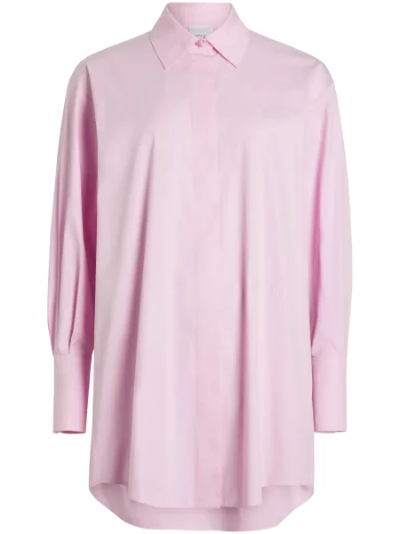 Rochie tip cămașă Patou de costum roz