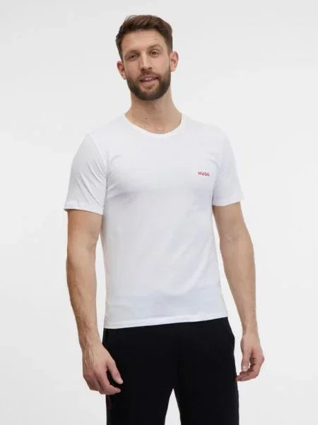 HUGO T-shirt White λευκό