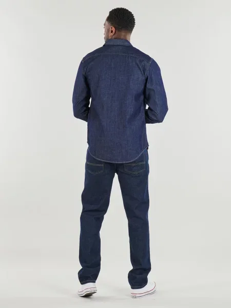 REPLAY Košulja tamno plava crna