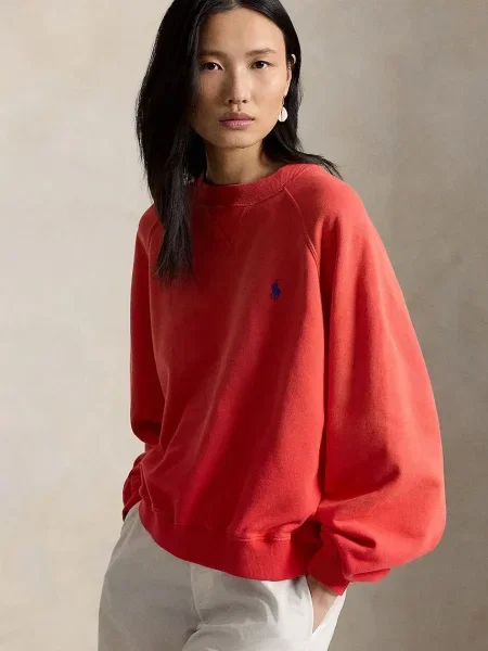 Polo Ralph Lauren hanorac pentru femei cu roșu