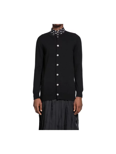 Kardigan Comme Des Garcons wełniany czarny