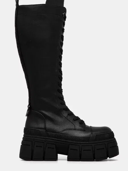 Чоботи Buffalo Gospher Lace Up Hi на платформі чорний
