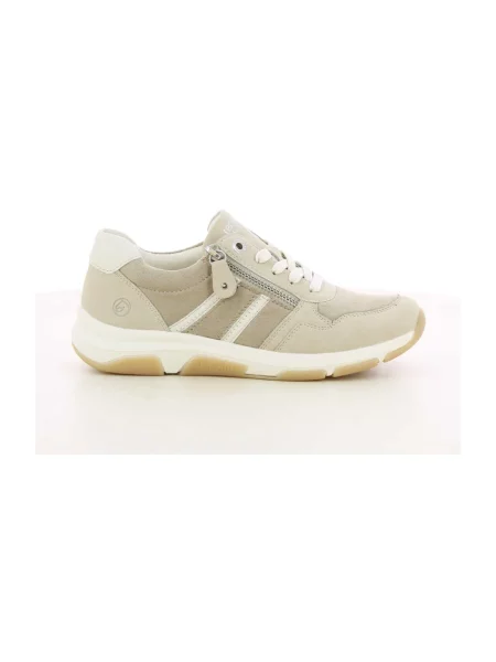 Sneakersy Remonte skórzane beżowe