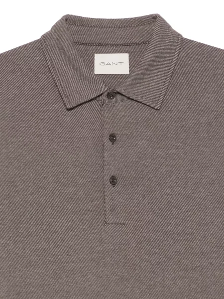Lung tricou polo Gant maro
