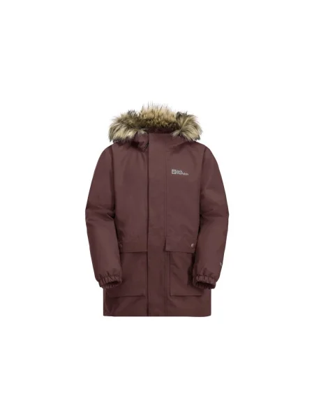 Geacă copii Jack Wolfskin maro