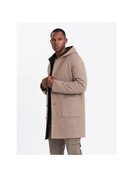 Textil Ombre Pánský kabát Birkiif šedá
