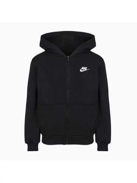 Bluză pentru copii Nike Sportswear Club Fleece black/white alb