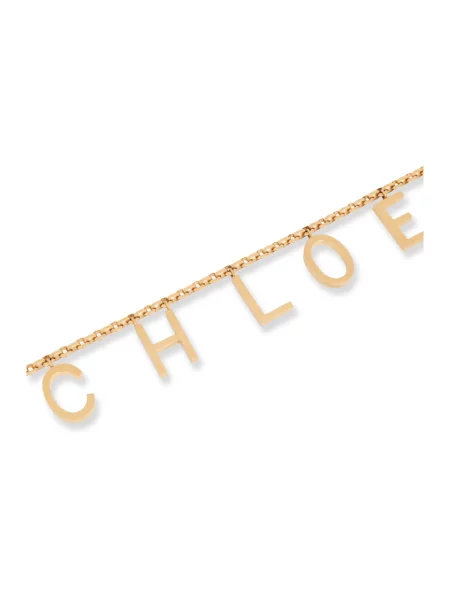 Pasek Chloe z logo żółty
