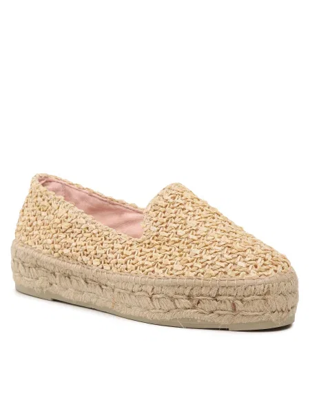 Еспадрили Manebi Yucatán Double Sole Espadrilles с платформа V D0 бежово