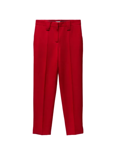 Pantaloni Versace de lână roșu