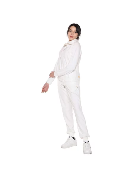 Mikina na zips Leone 1947 biela