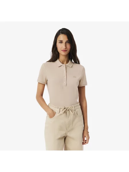 Lacoste Koszulka Polo Slim Fit beżowy