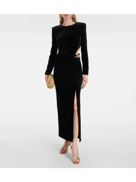 Rochie maxi Self-portrait de costum negru